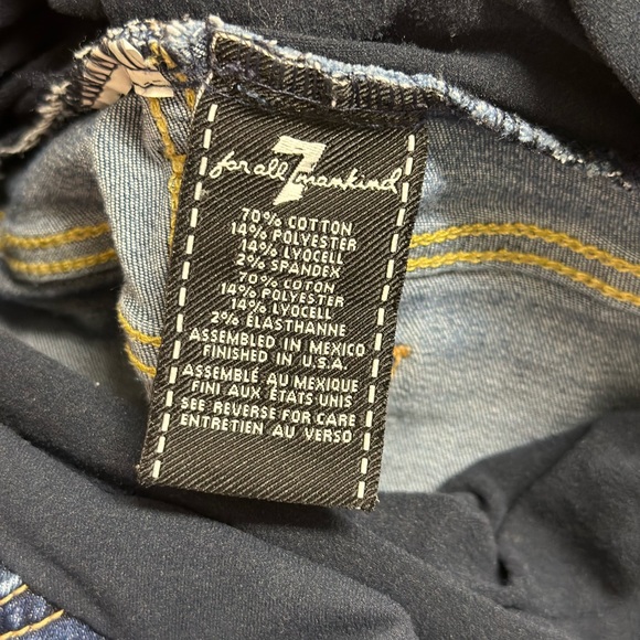 7 for all Mankind Maternity Skinny Jeans - Picture 4 of 5